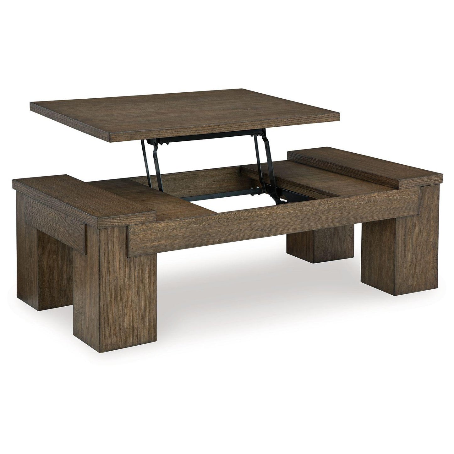 Rosswain - Warm Brown - Lift Top Cocktail Table