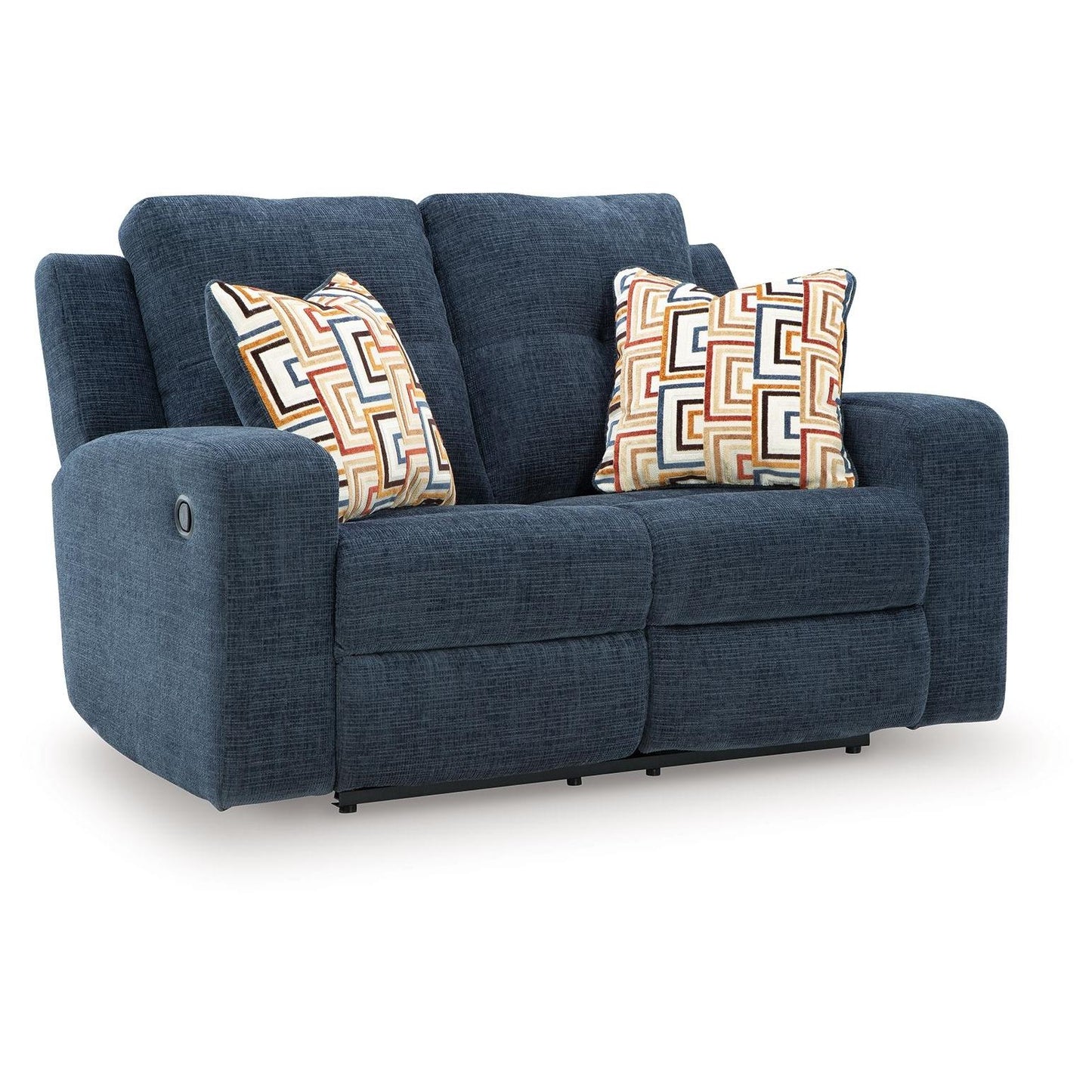 Danum - Ink - Reclining Loveseat - Fabric