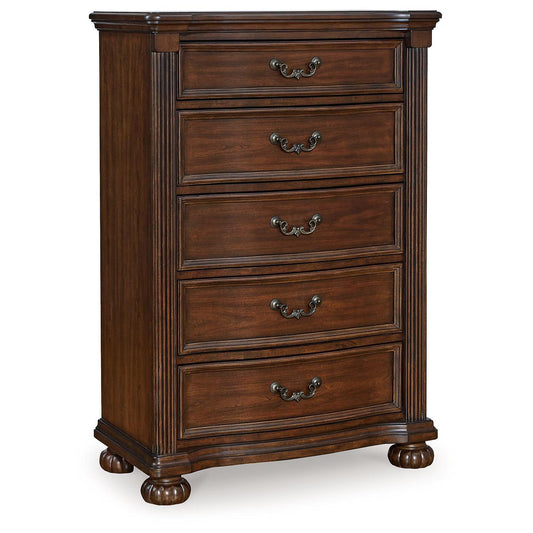 Lavinton - Brown - Five Drawer Chest