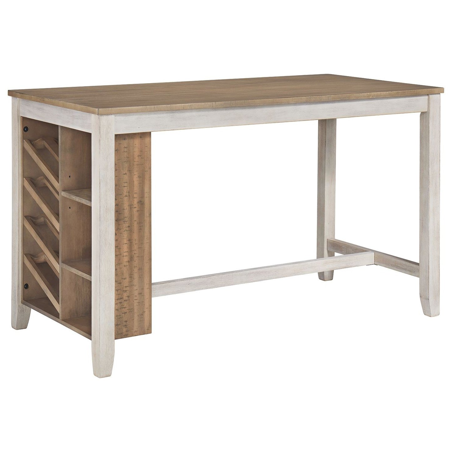 Skempton - White - Rectangular Counter Table With Storage