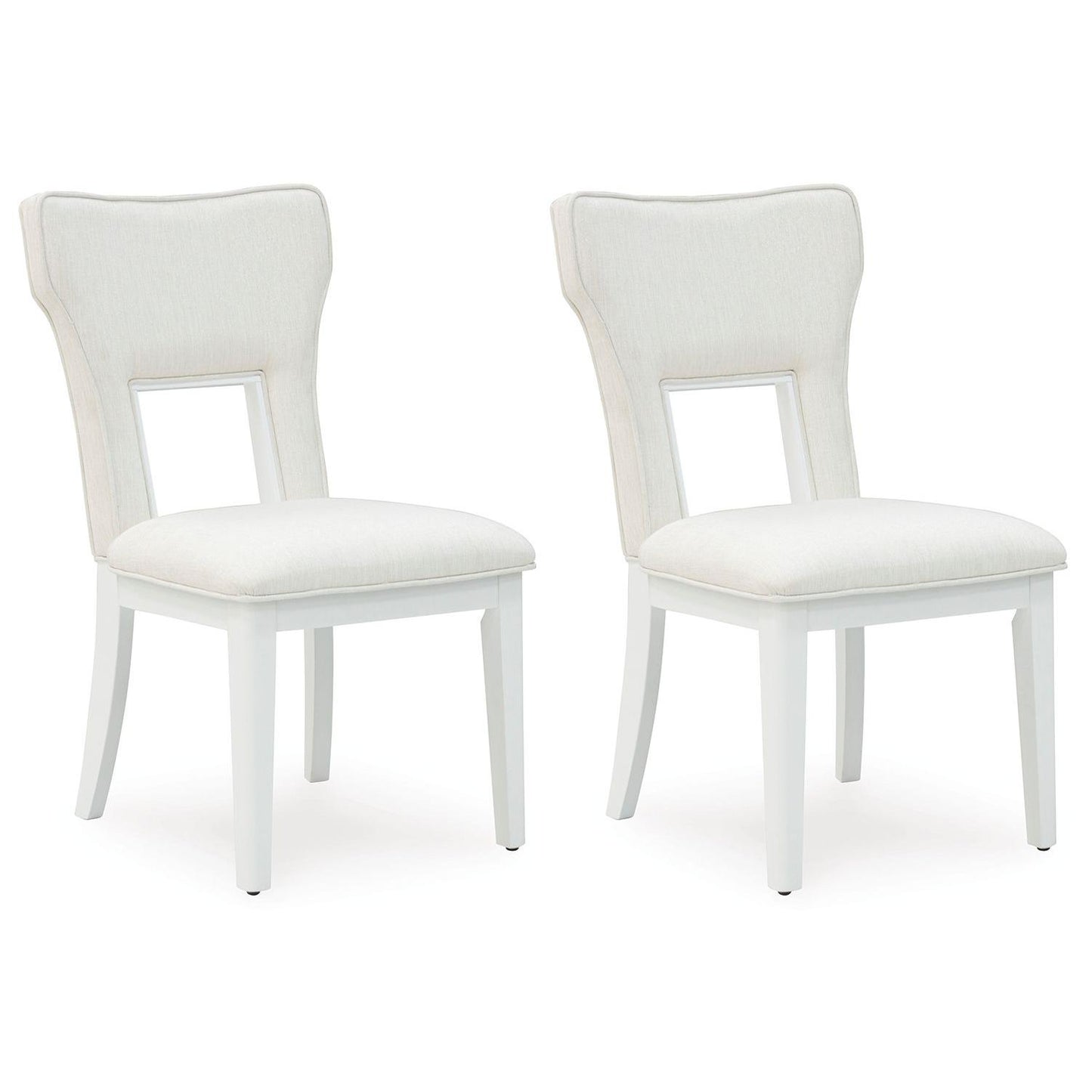 Chalanna - White - Dining Upholstered Side Chair (Set of 2)