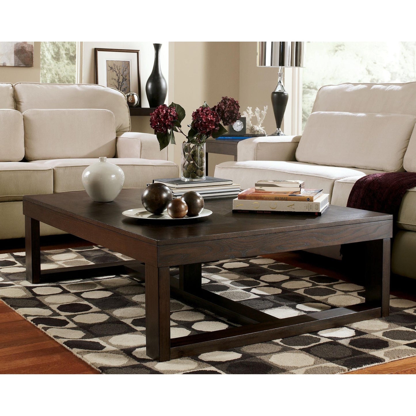 Watson - Dark Brown - Rectangular Cocktail Table