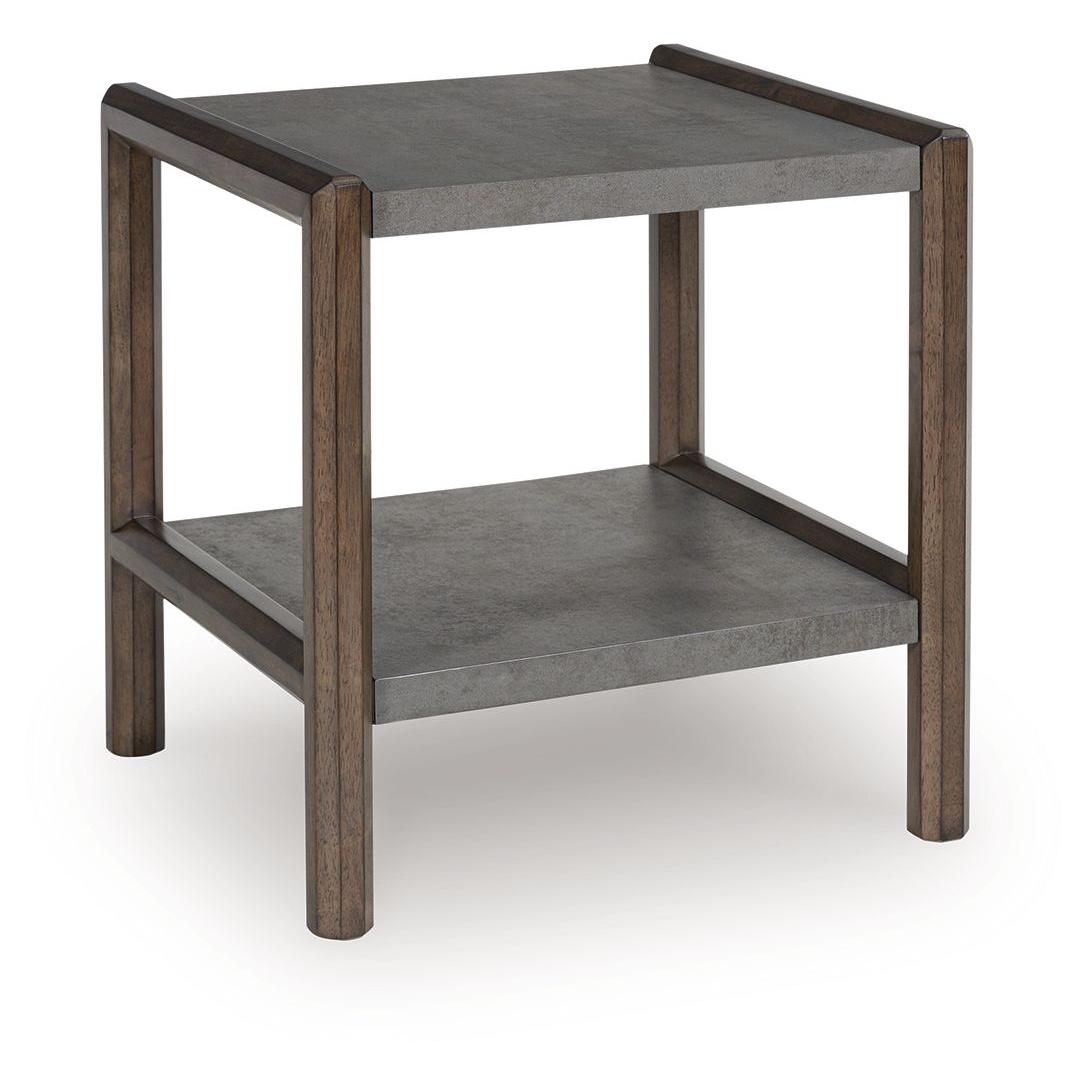 Kallenny - Brown / Gray - Rectangular End Table