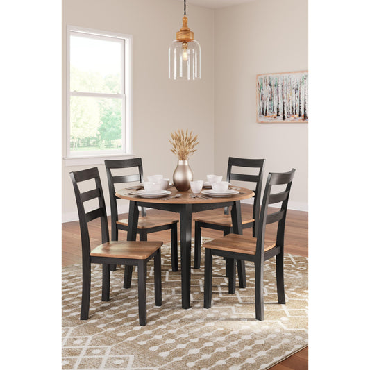 Gesthaven - Round Dining Room Drop Leaf Table Set