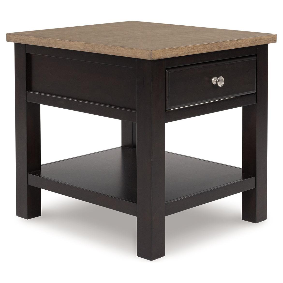 Drazmine - Brown - Rectangular End Table