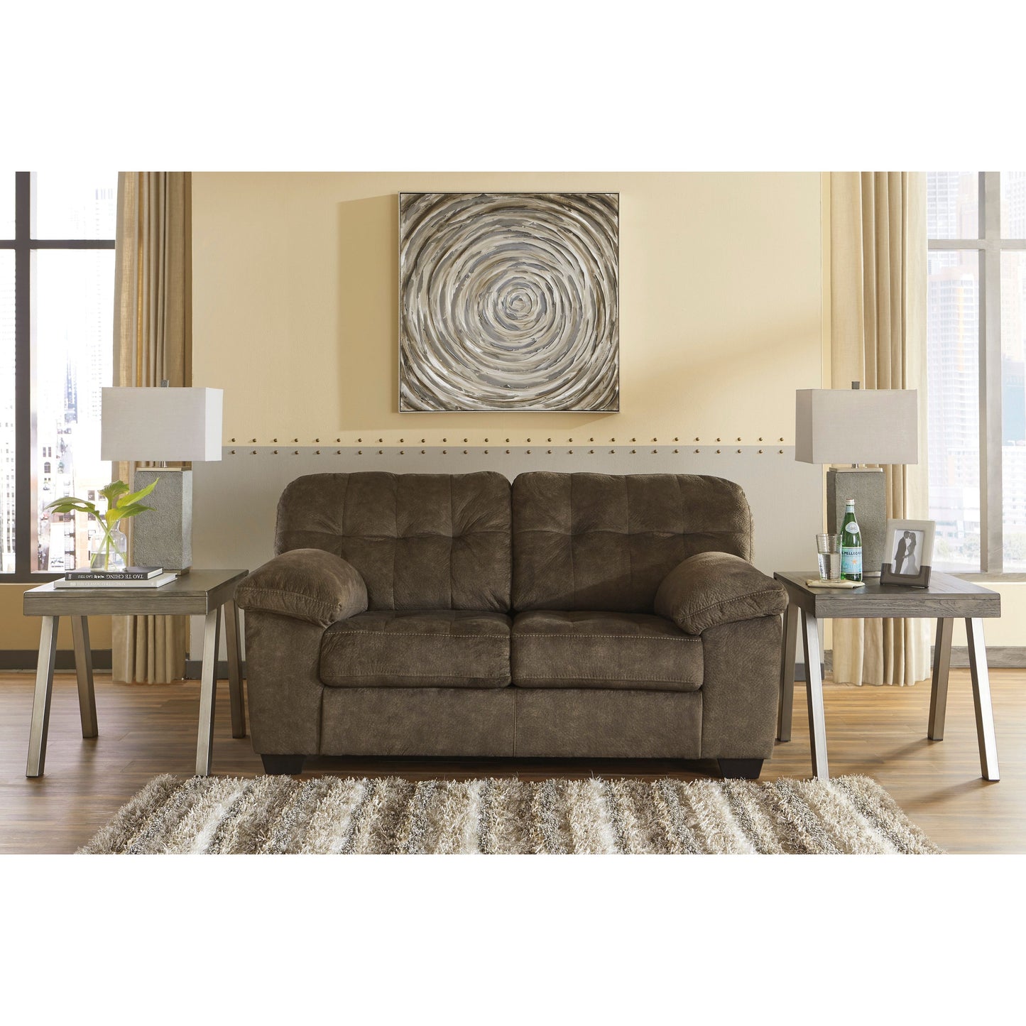 ACCRINGTON LOVESEAT- EARTH
