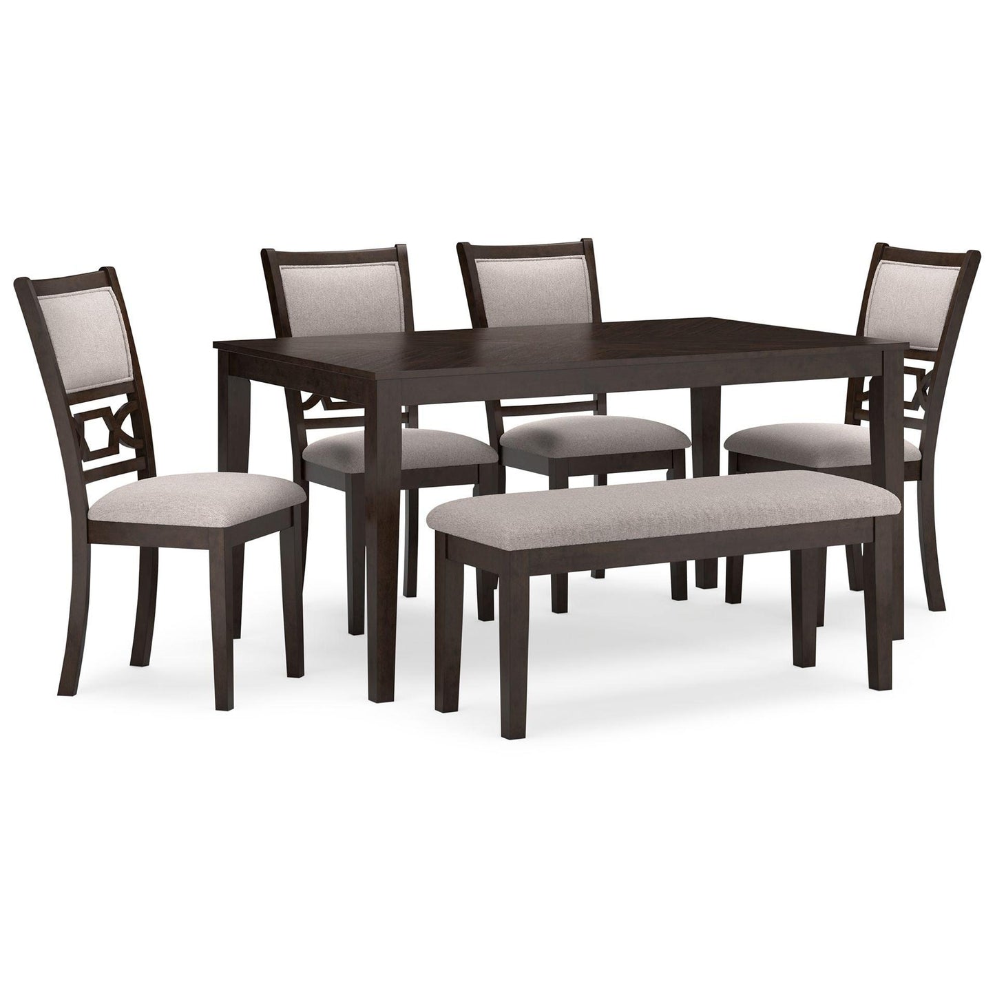 Langwest - Brown - Dining Room Table Set (Set of 6)