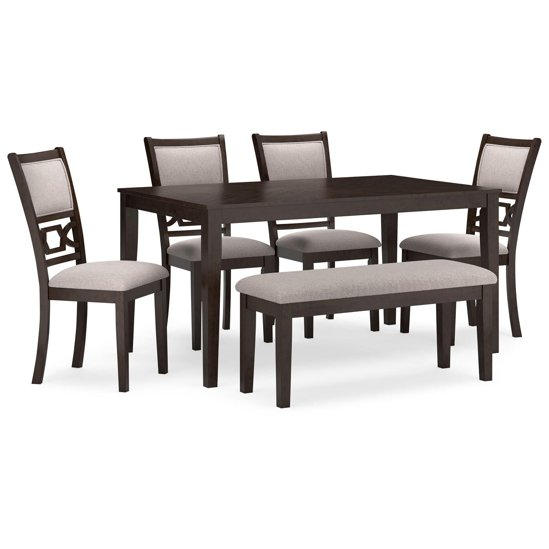 Langwest - Brown - Dining Room Table Set (Set of 6)