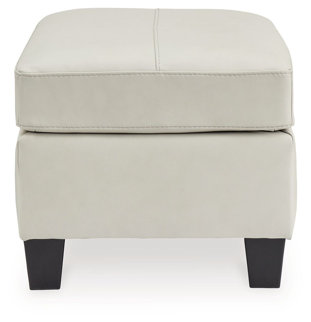 Genoa - Coconut - Ottoman - Leather Match