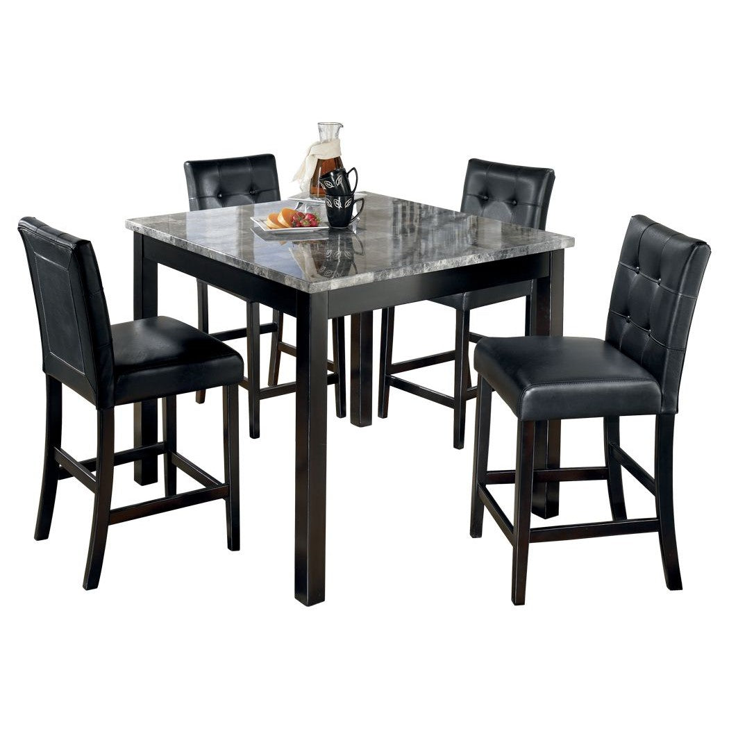 Maysville - Black - Square Counter Tbl Set (Set of 5)
