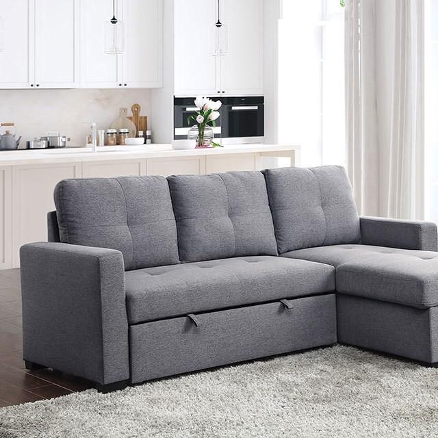 FLORENCE SLEEPER SOFA CHAISE - GRAY