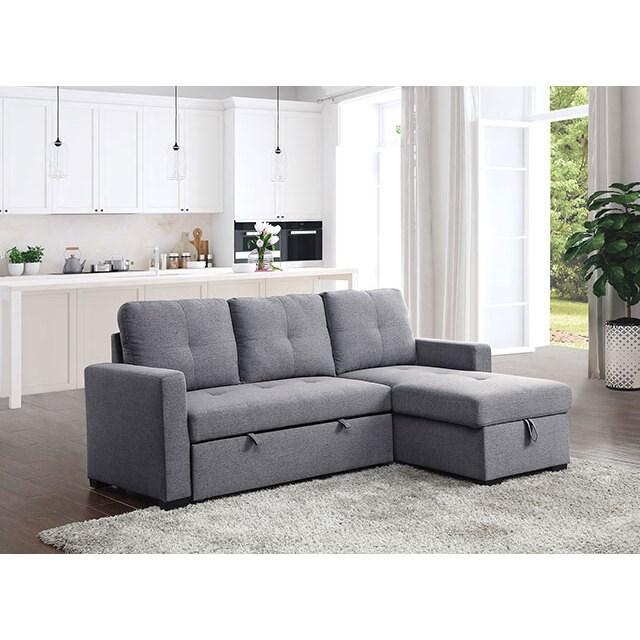 FLORENCE SLEEPER SOFA CHAISE - GRAY