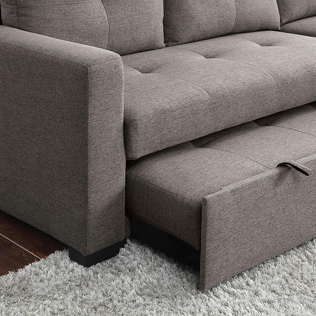 FLORENCE SLEEPER SOFA CHAISE - GRAY