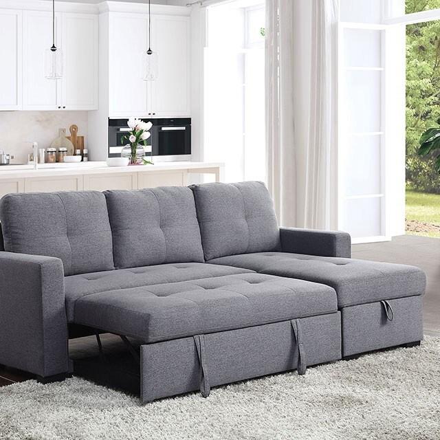 FLORENCE SLEEPER SOFA CHAISE - GRAY