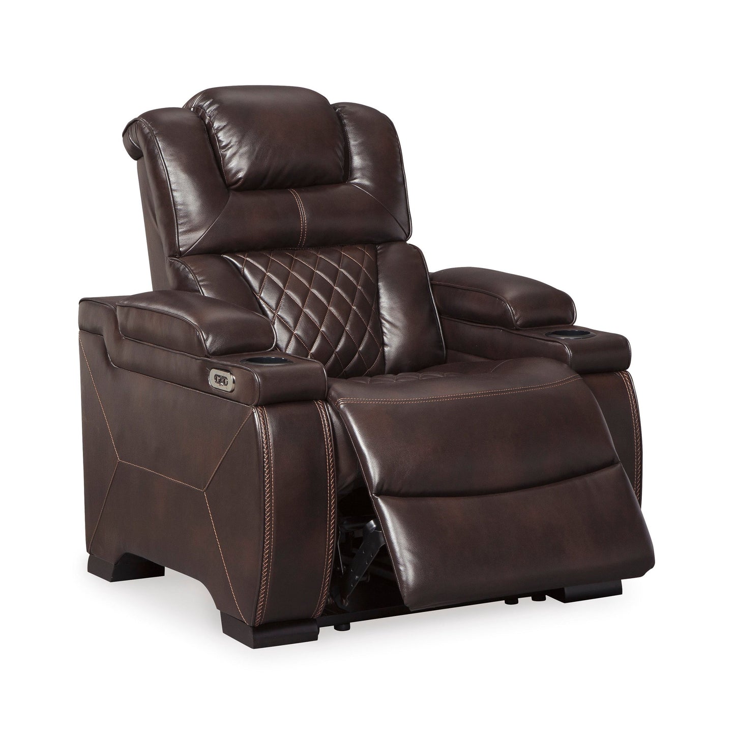 WARNERTON POWER RECLINER CHAIR - CHOCOLATE