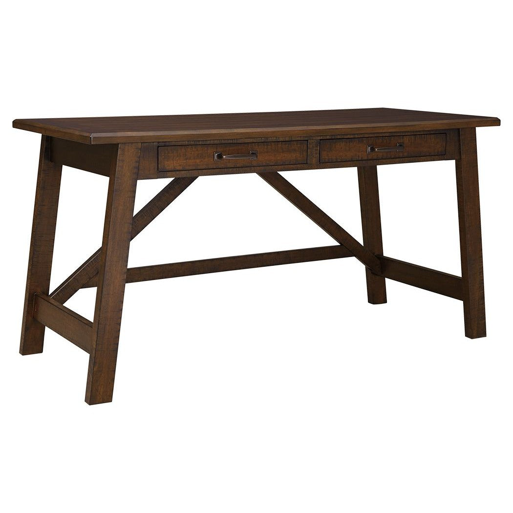 Baldridge - Rustic Brown - Home Office Large Leg Desk
