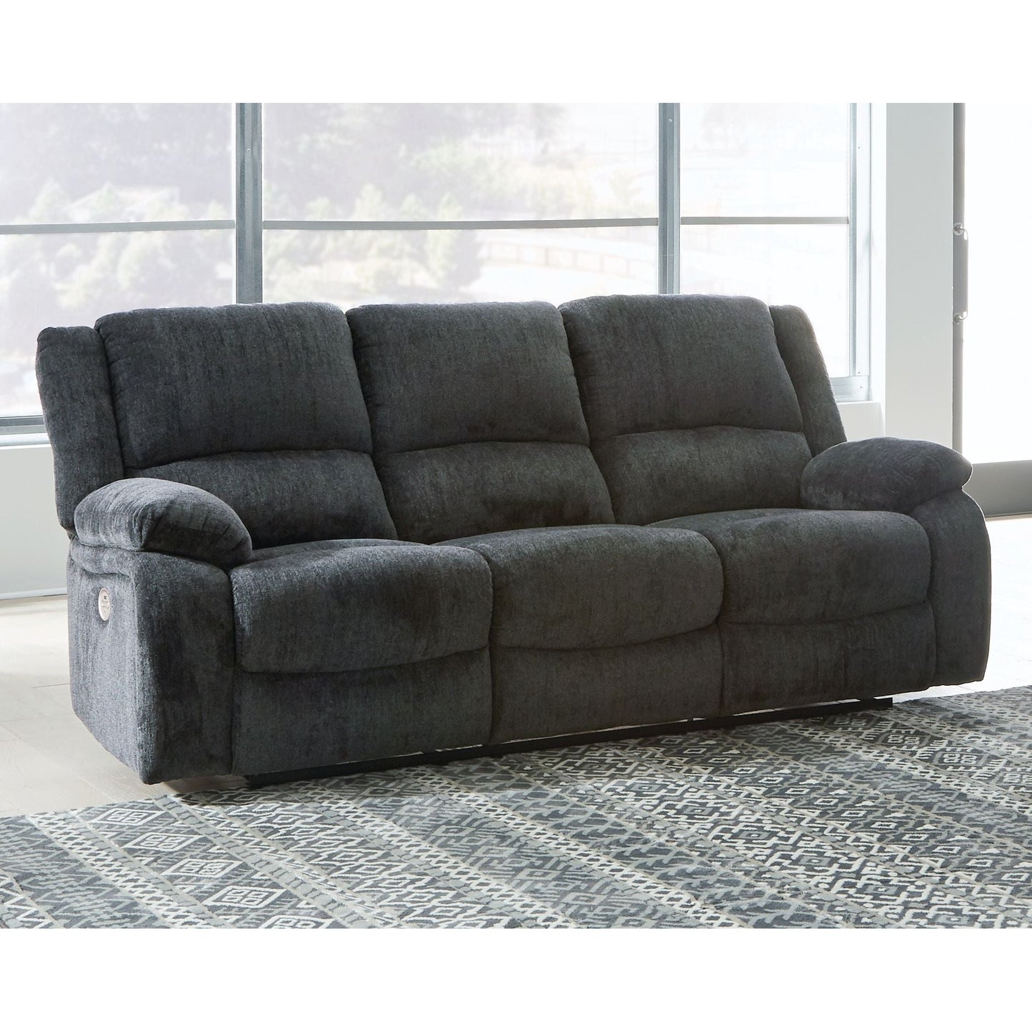 Draycoll - Slate - Reclining Power Sofa - Fabric
