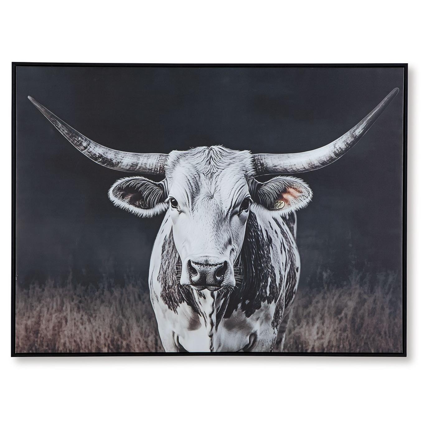 Harlandale - Black / White / Brown - Wall Art
