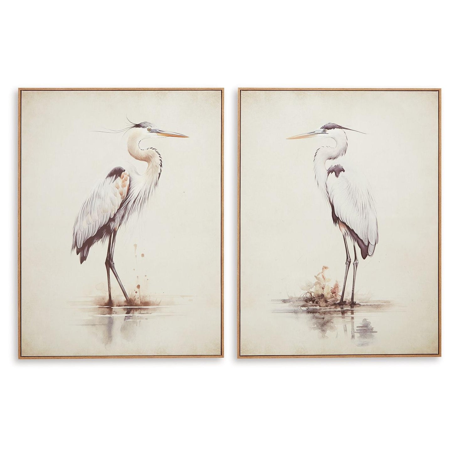 Aubinell - Beige - Wall Art Set (Set of 2)