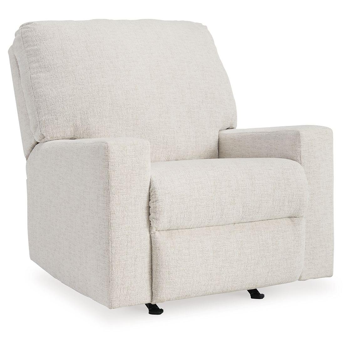 Rannis - Snow - Rocker Recliner - Fabric