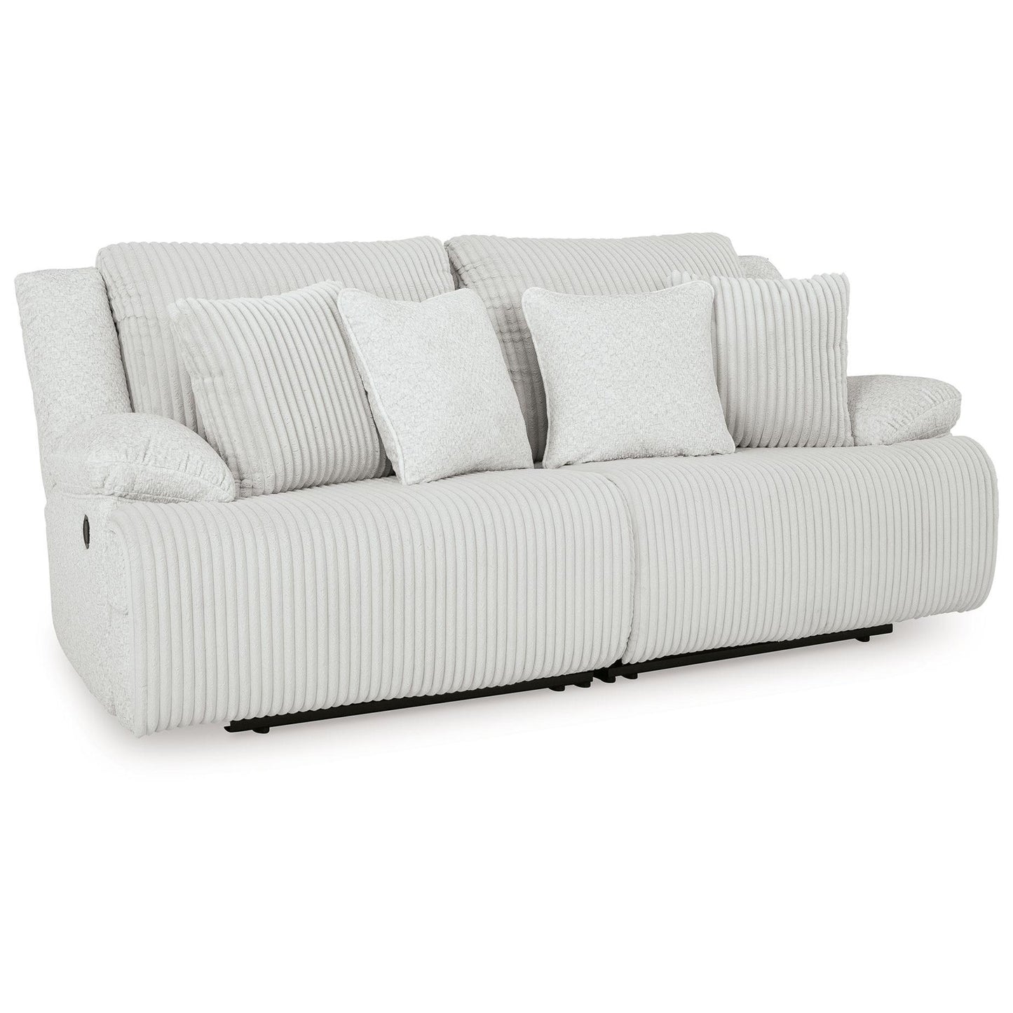 Top Tier - Alloy - 2-Piece Sectional Loveseat With RAF And LAF Recliner