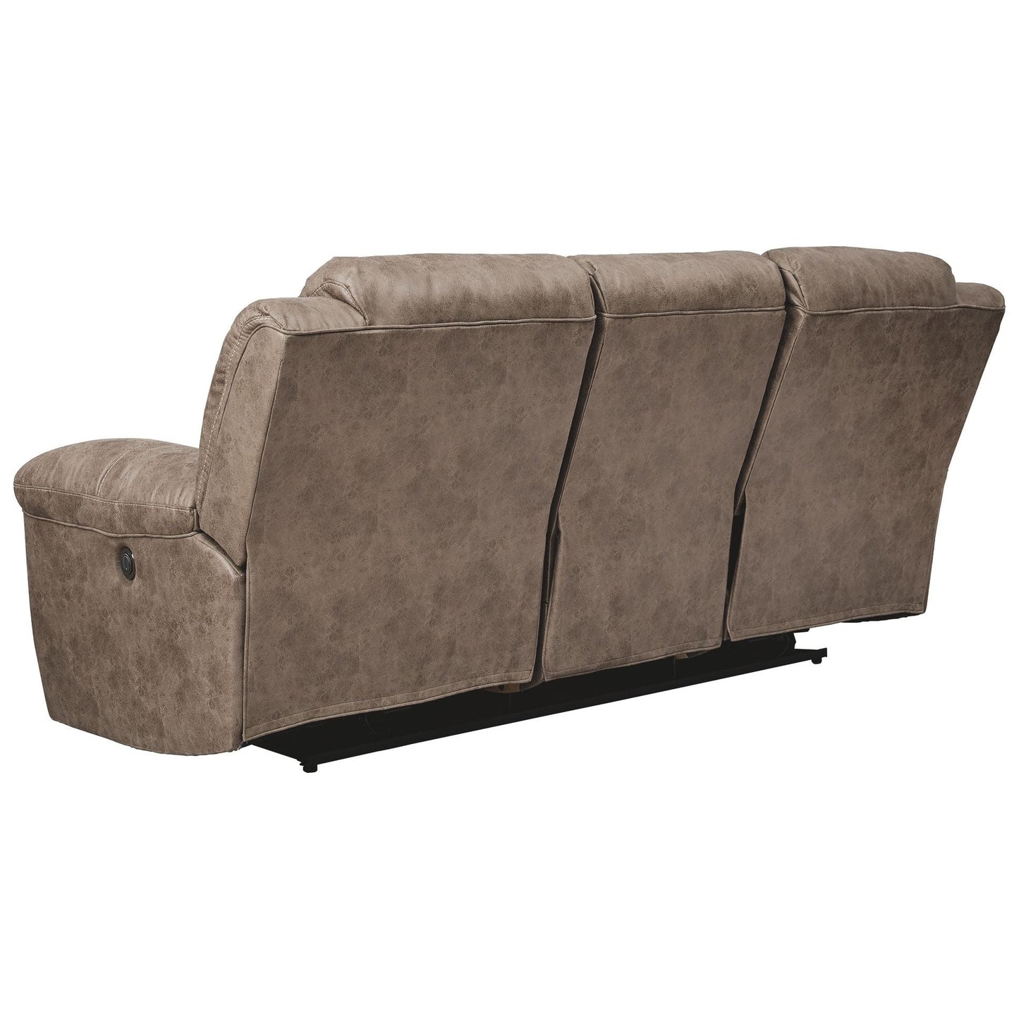 Stoneland - Fossil - Power Reclining Sofa - Faux Leather