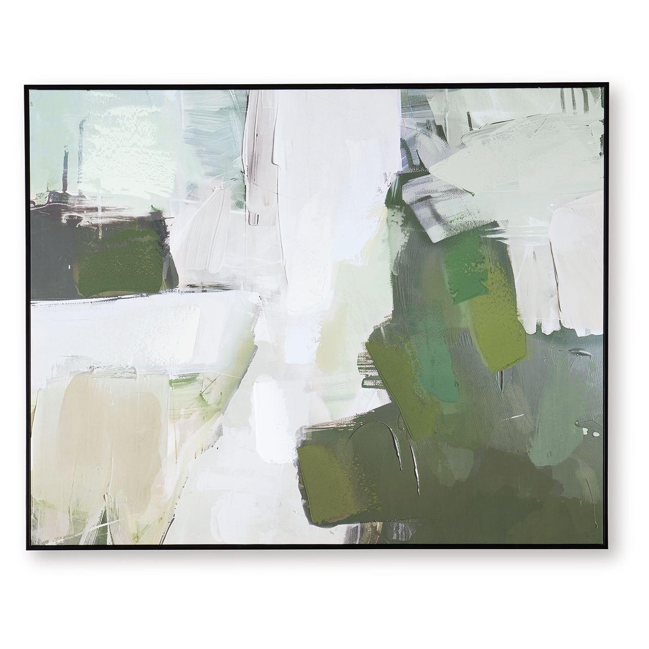 Vinick - Green / Gray / White - Wall Art