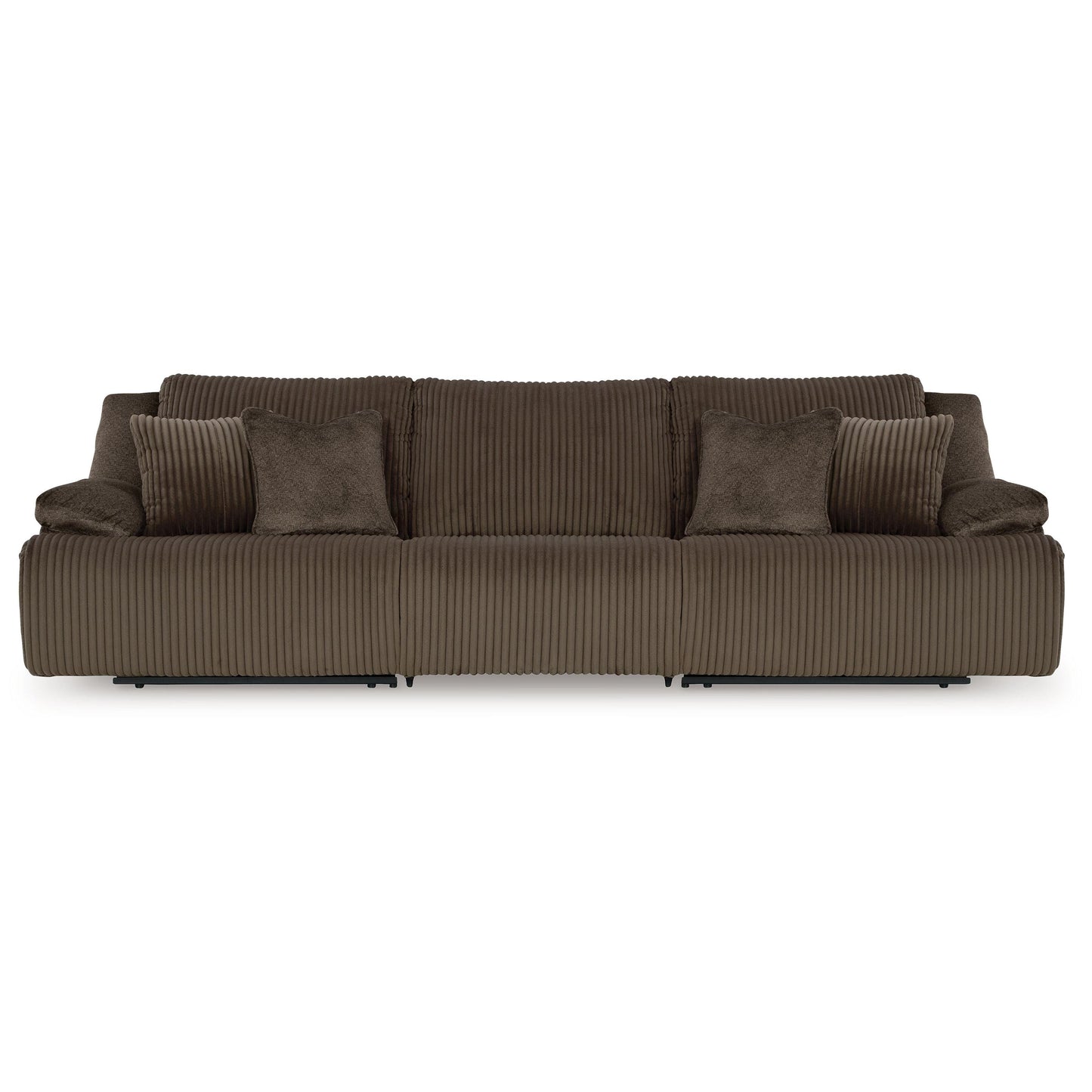 Top Tier - Chocolate - 3-Piece Sectional Reclining Sofa