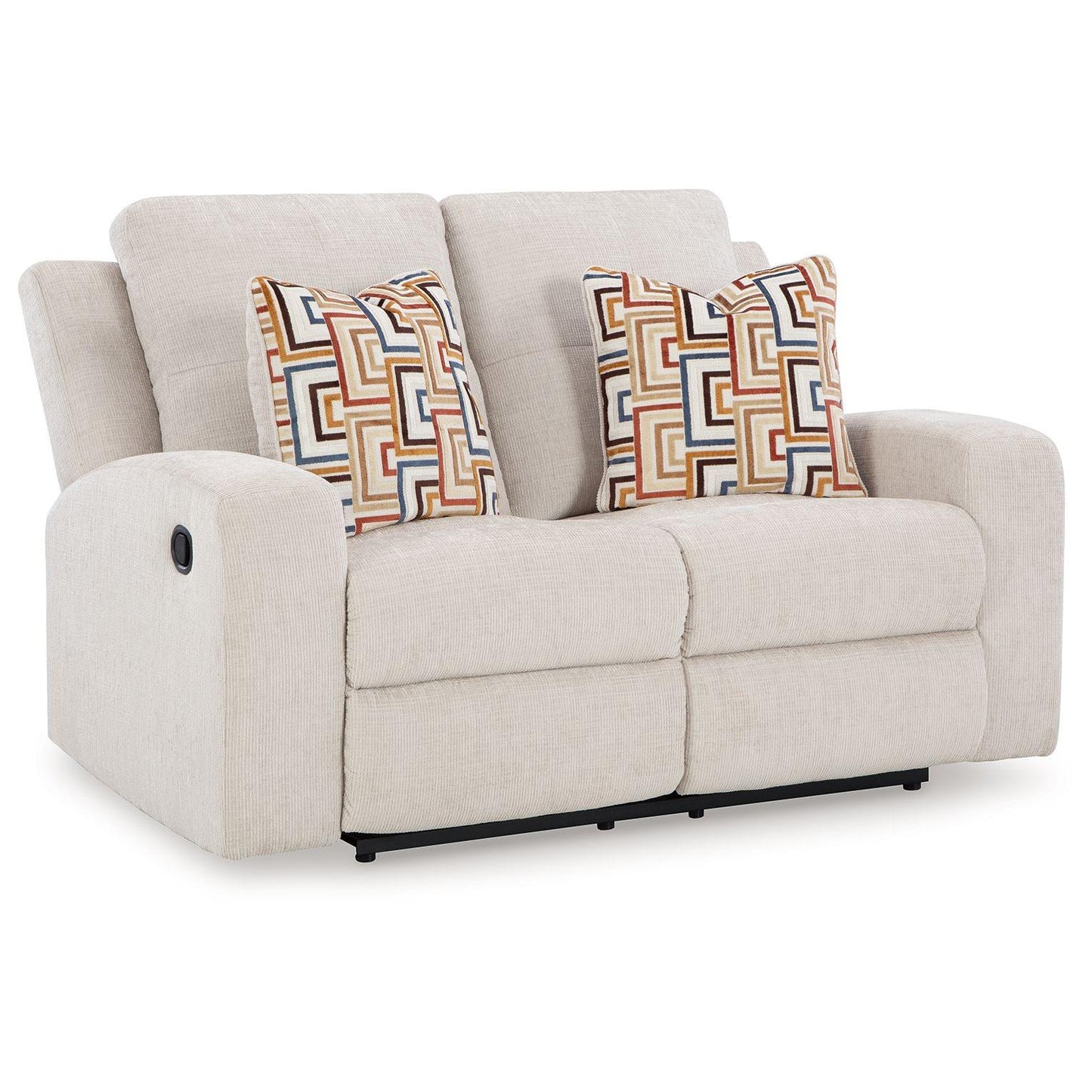 Danum - Stone - Reclining Loveseat - Fabric