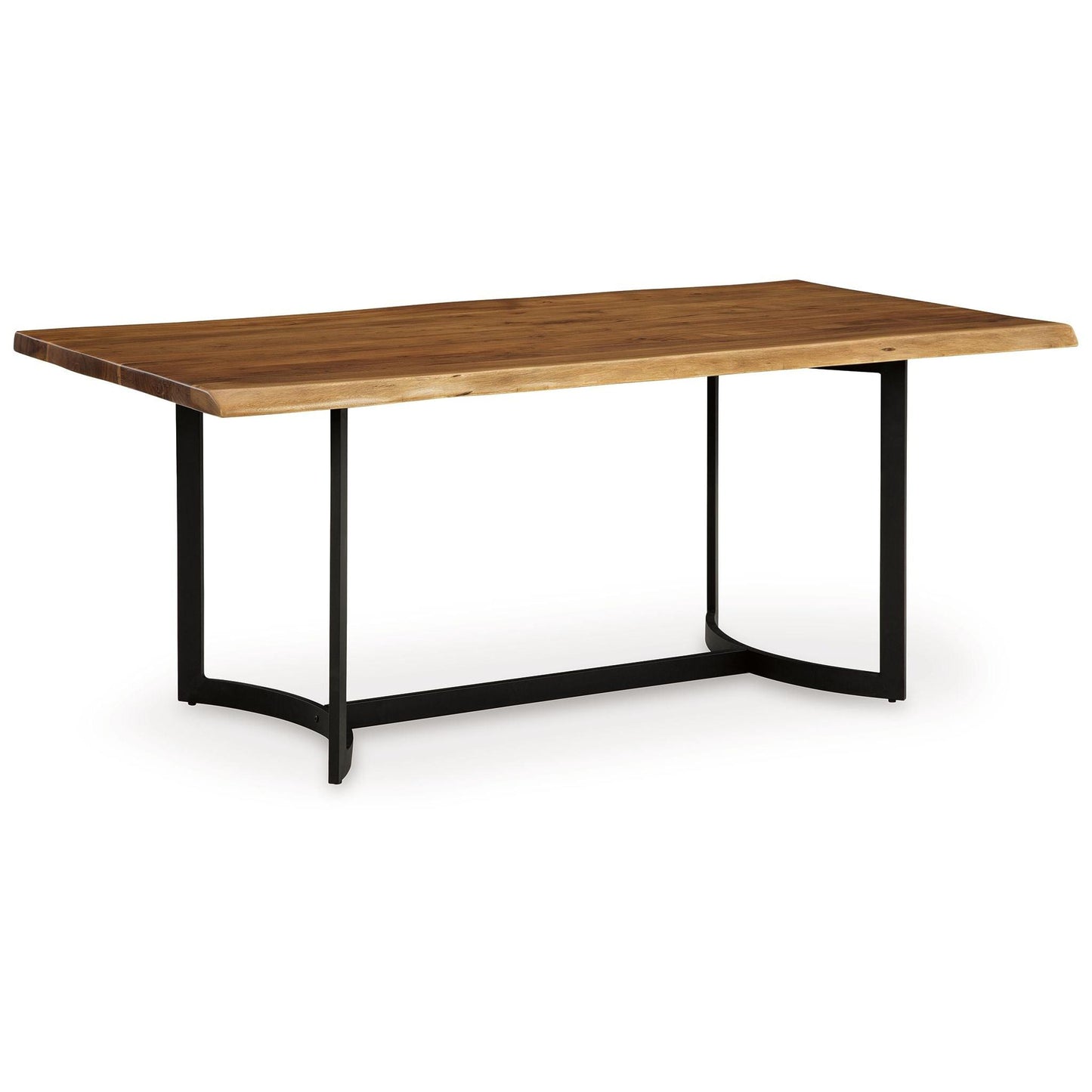 Fortmaine - Brown / Black - Rectangular Dining Room Table