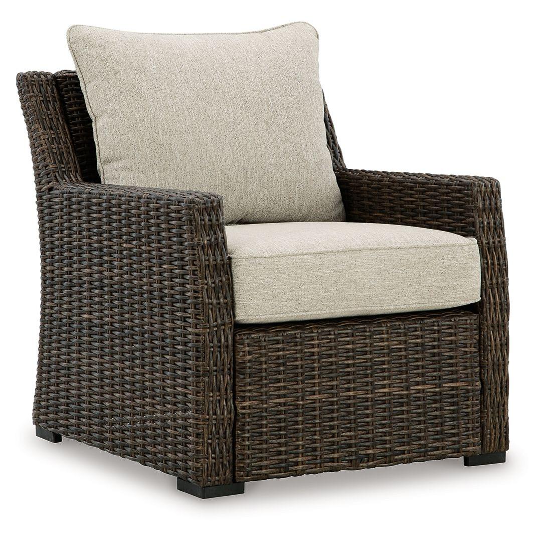 Brook Ranch - Brown - Lounge Chair With Cushion