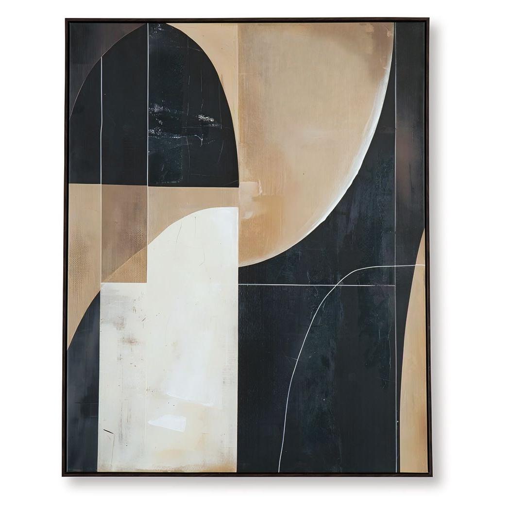 Ewanford - Black / Brown / Tan - Wall Art
