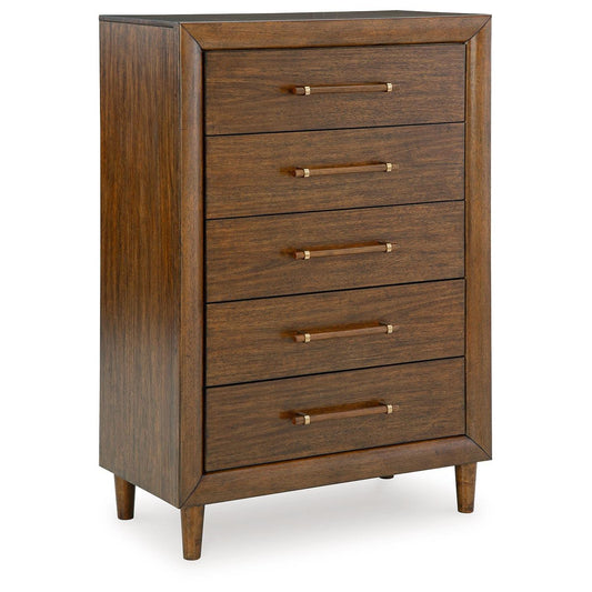 Lyncott - Brown - Five Drawer Chest