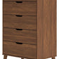 Fordmont - Auburn - Five Drawer Chest