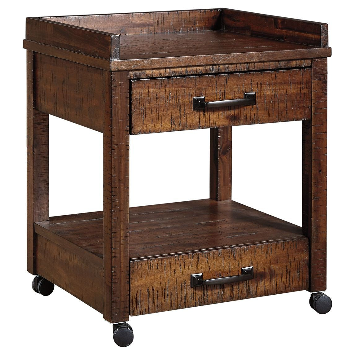 Baldridge - Rustic Brown - Printer Stand