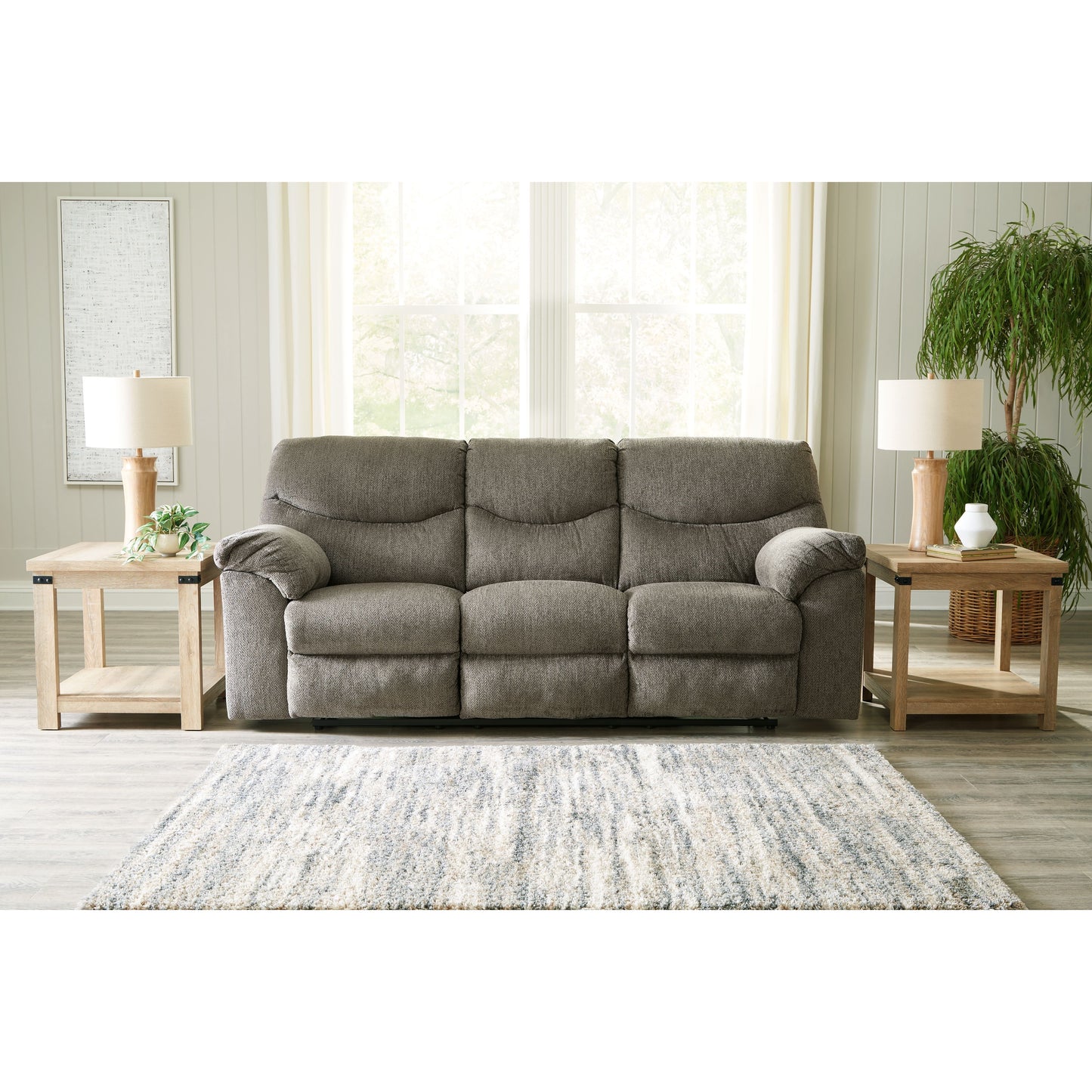 Alphons - Putty - Reclining Sofa - Fabric
