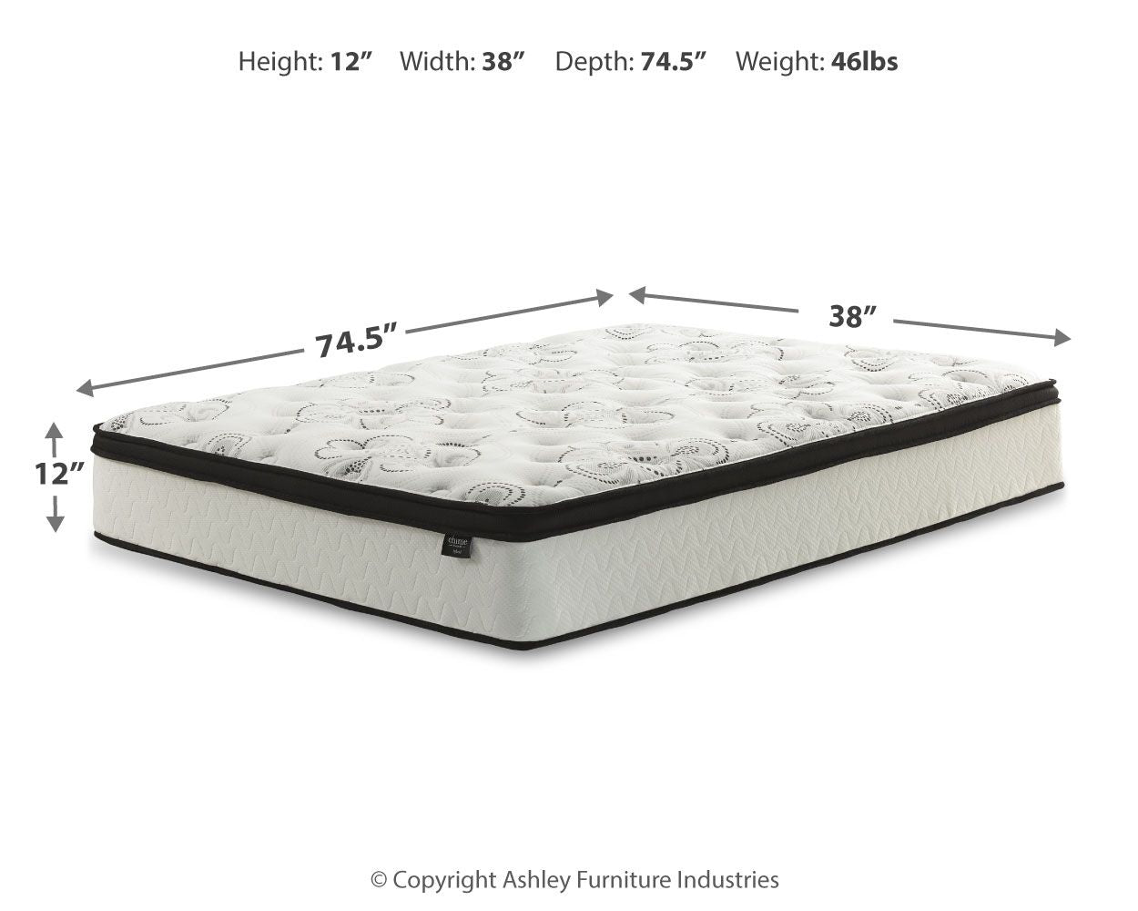Chime 12 Inch Hybrid - Ultra Plush Hybrid Mattress - Fraser Furniture & Mattresses