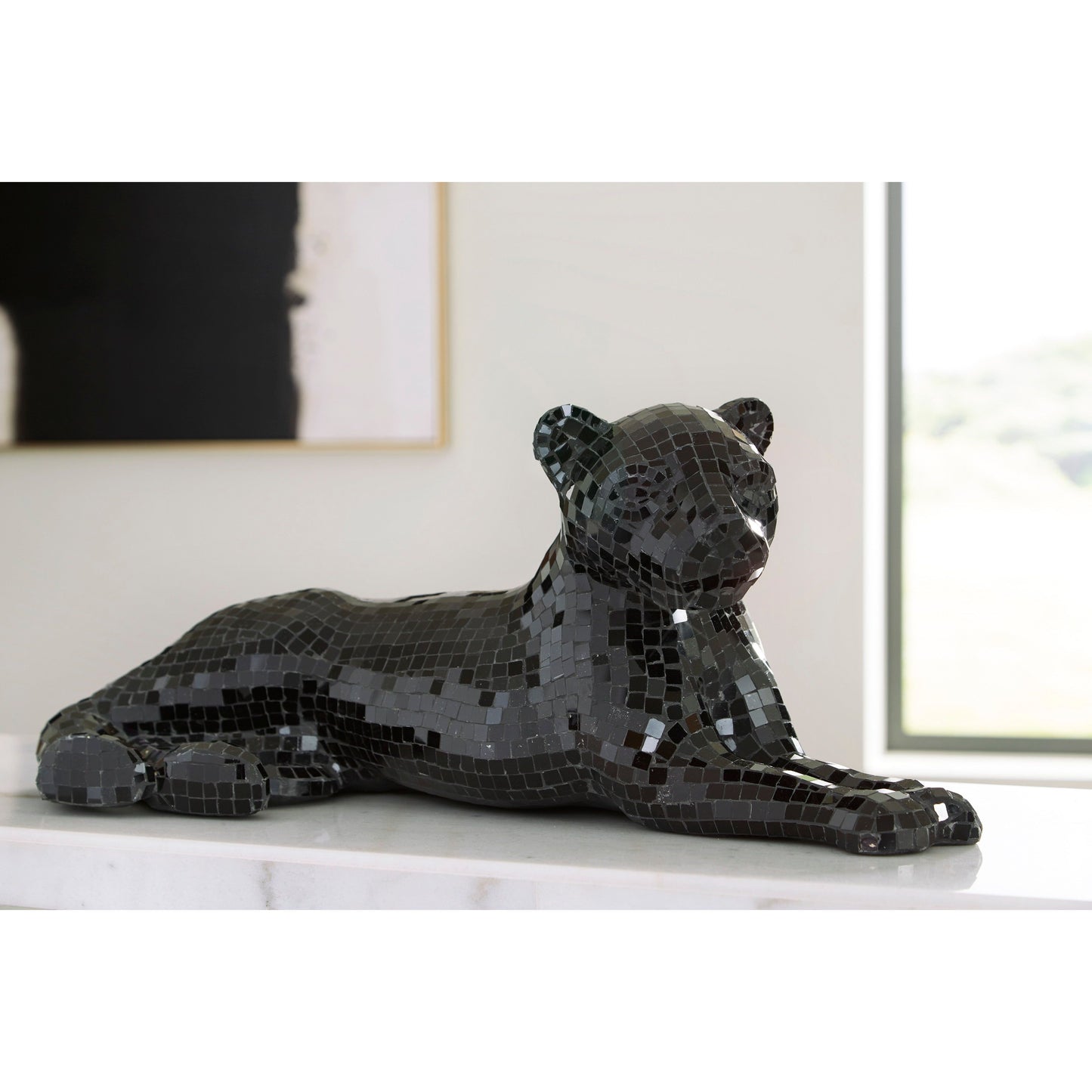 DRICE PANTHER SCULPTURE - BLACK