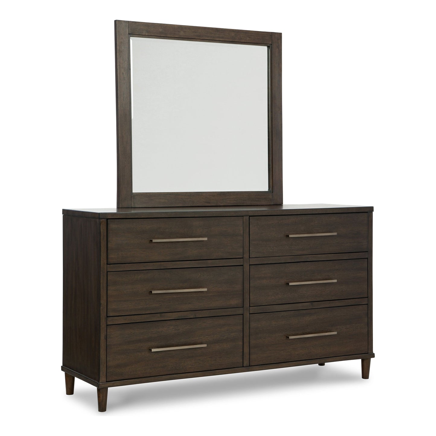 WITTLAND DRESSER/MIRROR - BROWN