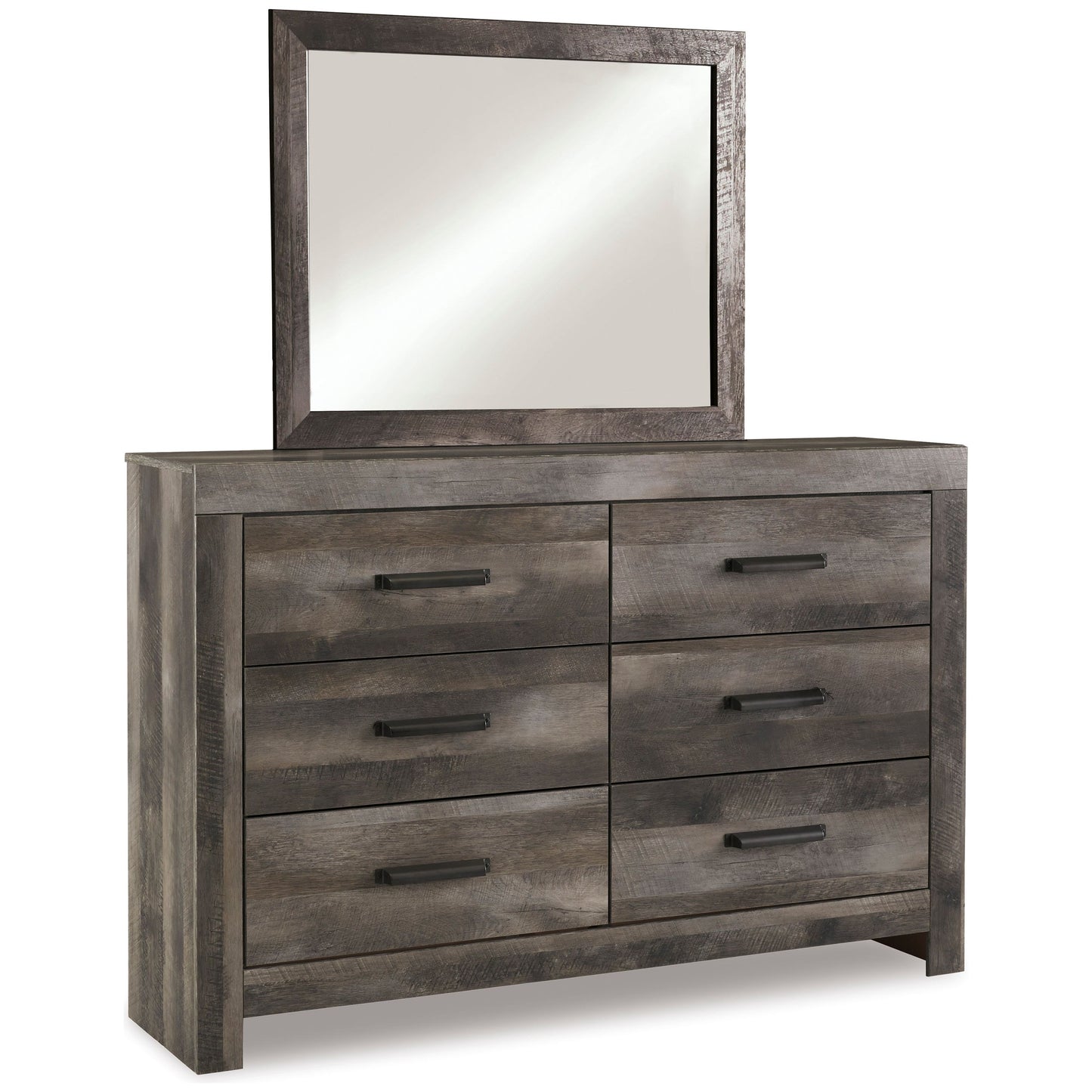 WYNNLOW DRESSER/MIRROR - GRAY