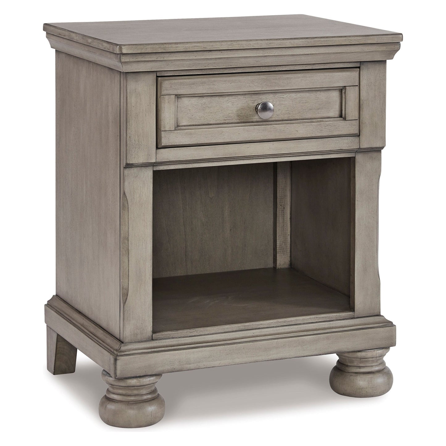 LETTNER NIGHT STAND - LIGHT GRAY