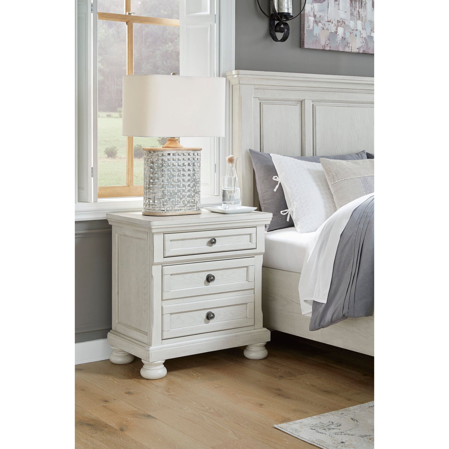 ROBBINSDALE NIGHTSTAND - ANTIQUE WHITE