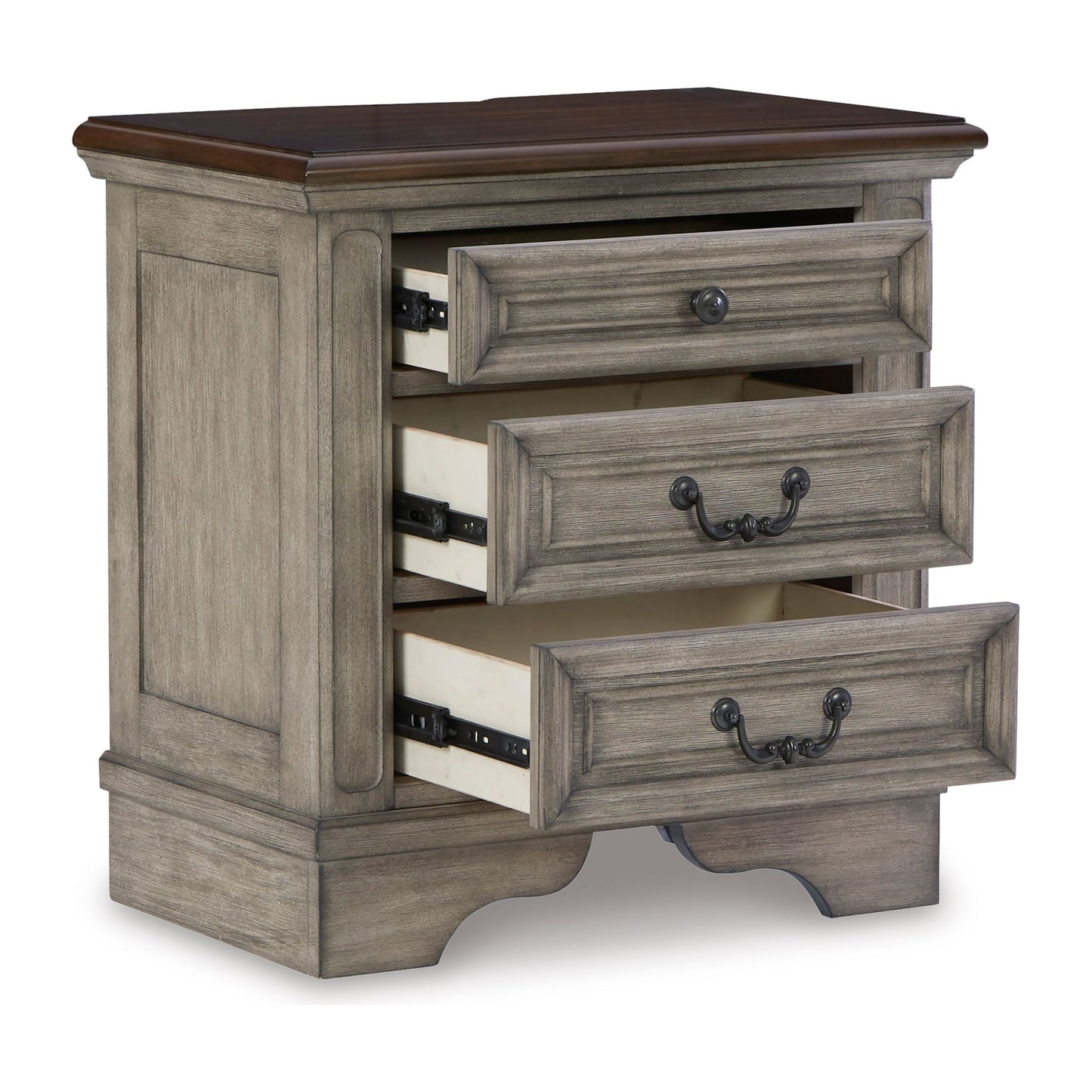 LODENBAY NIGHTSTAND - ANTIQUE GRAY