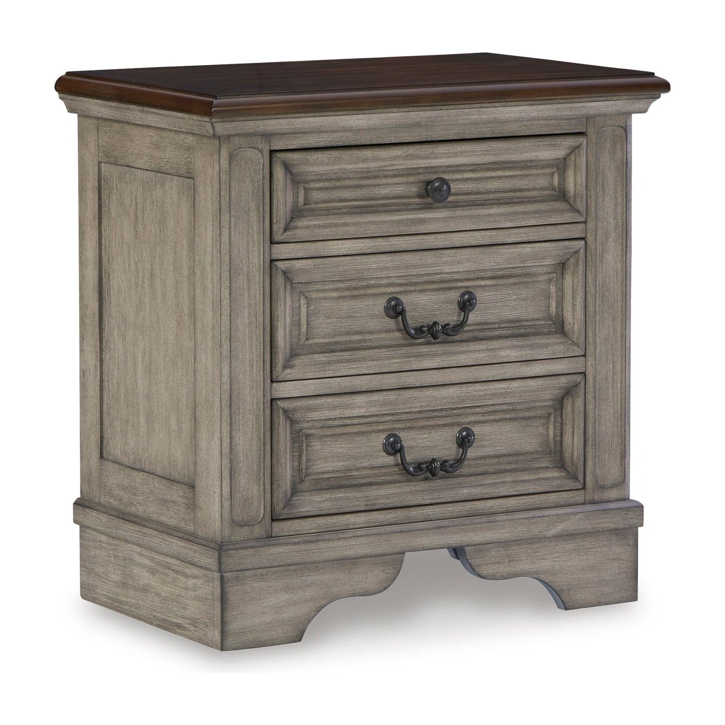 LODENBAY NIGHTSTAND - ANTIQUE GRAY