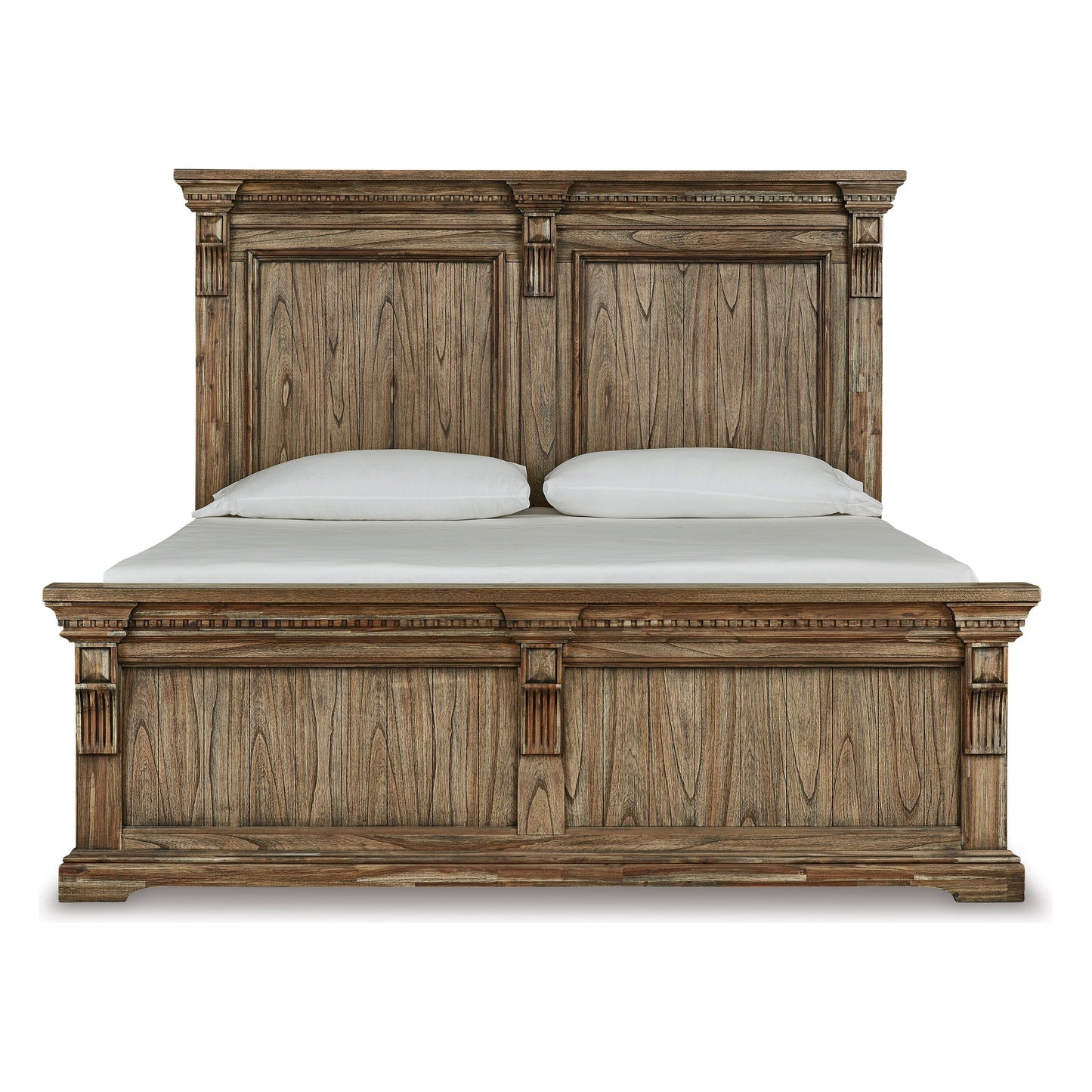 MARKENBURG PANEL BED - BROWN