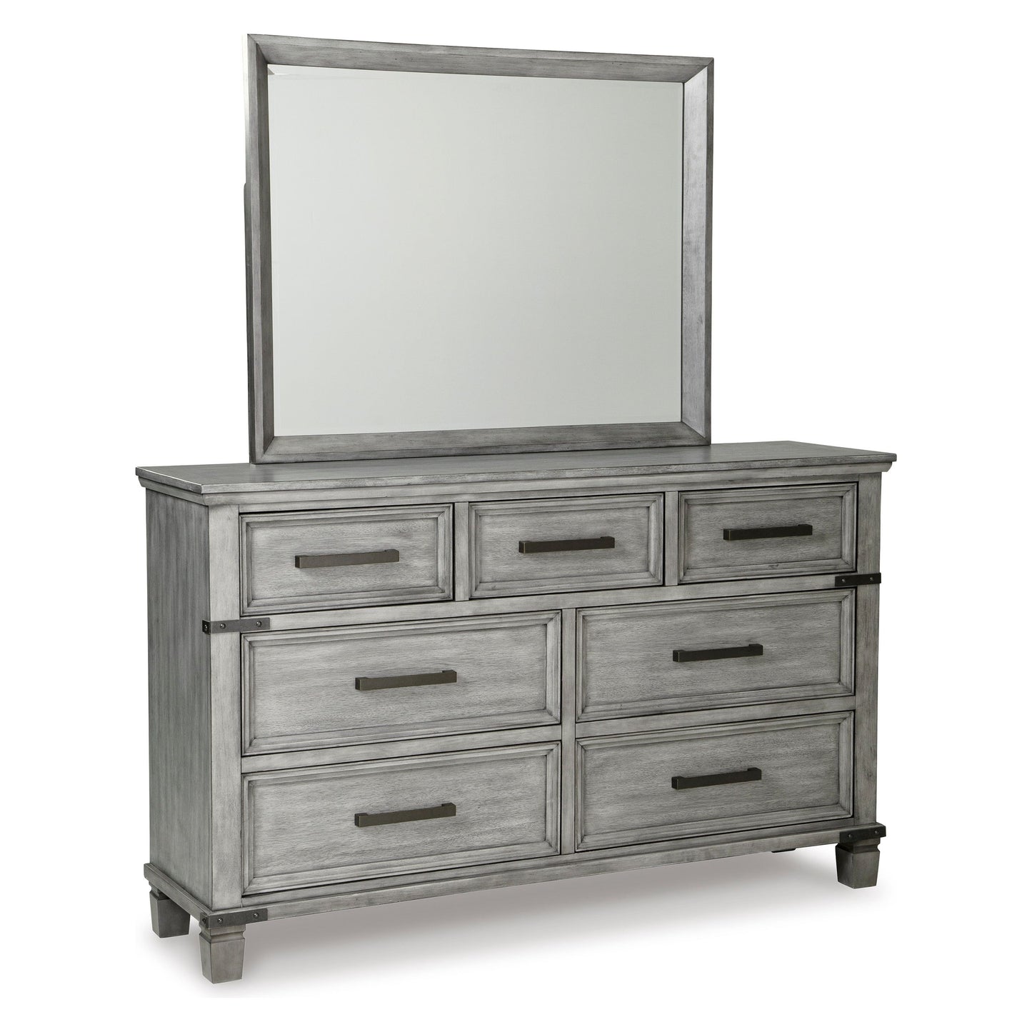 RUSSELYN DRESSER/MIRROR - GRAY