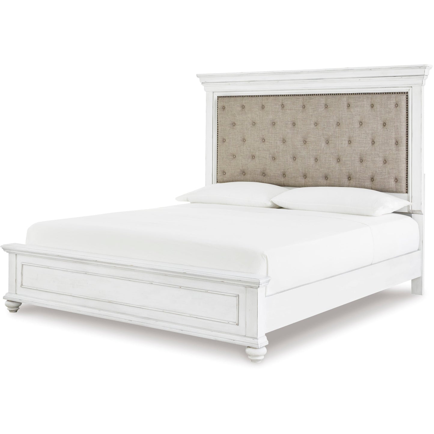 KANWYN BED - WHITEWASH