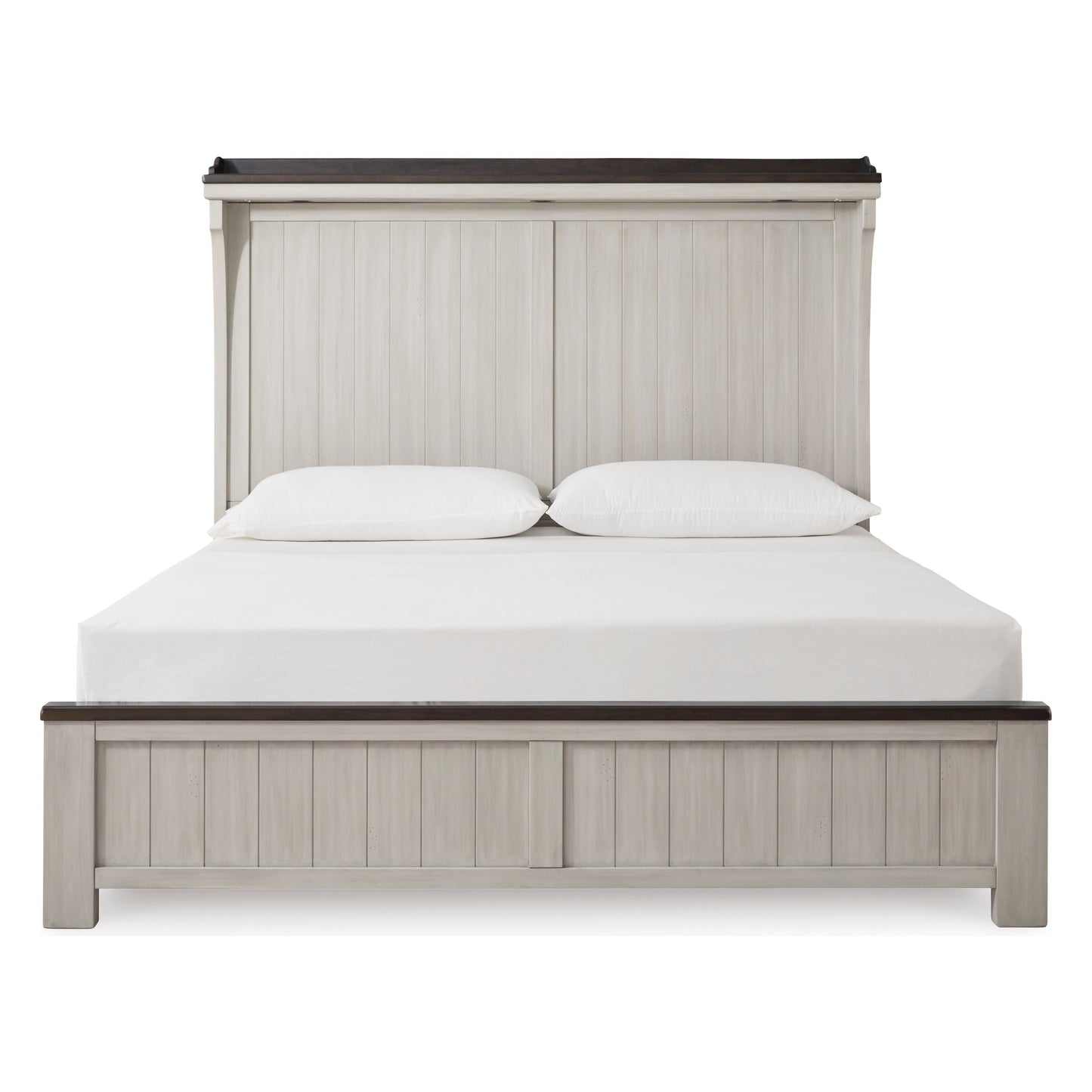 DARBORN PANEL BED - GRAY/BROWN