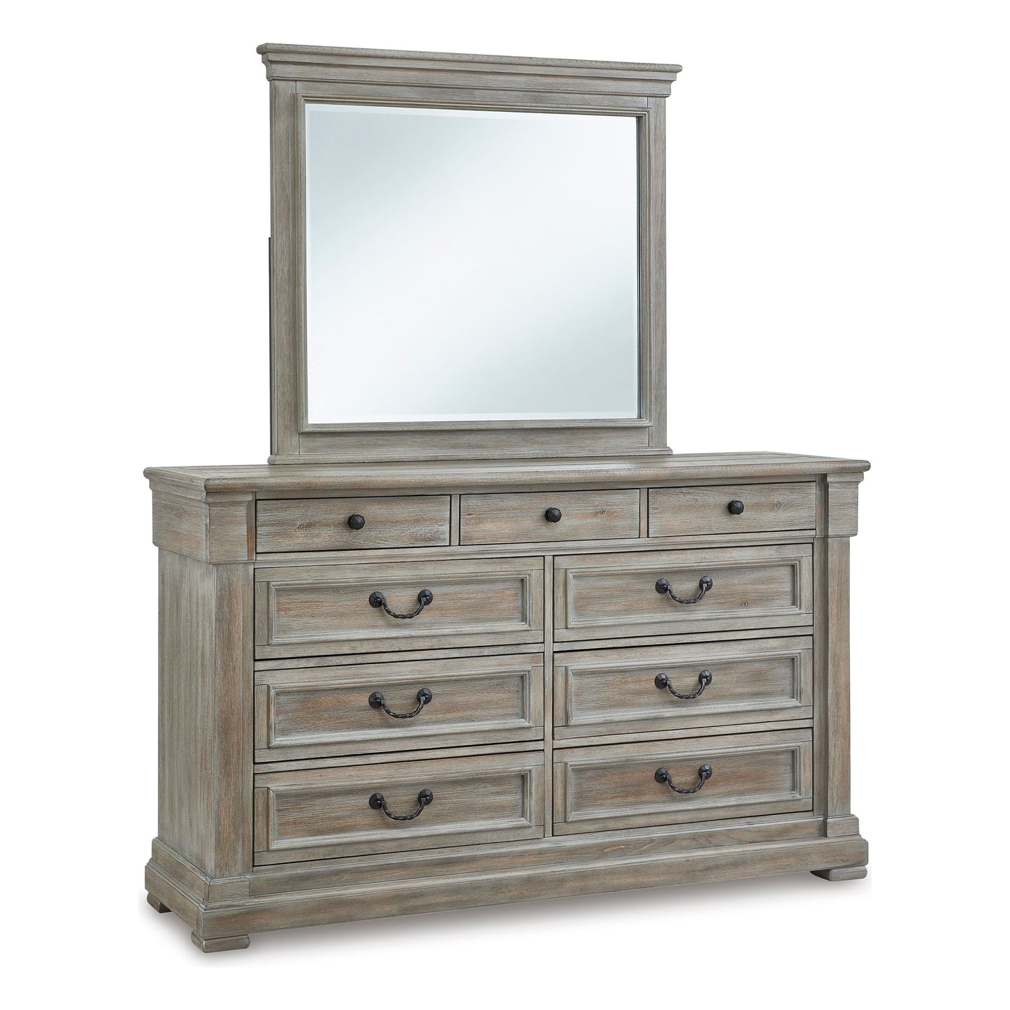 MORESHIRE DRESSER/MIRROR - BISQUE