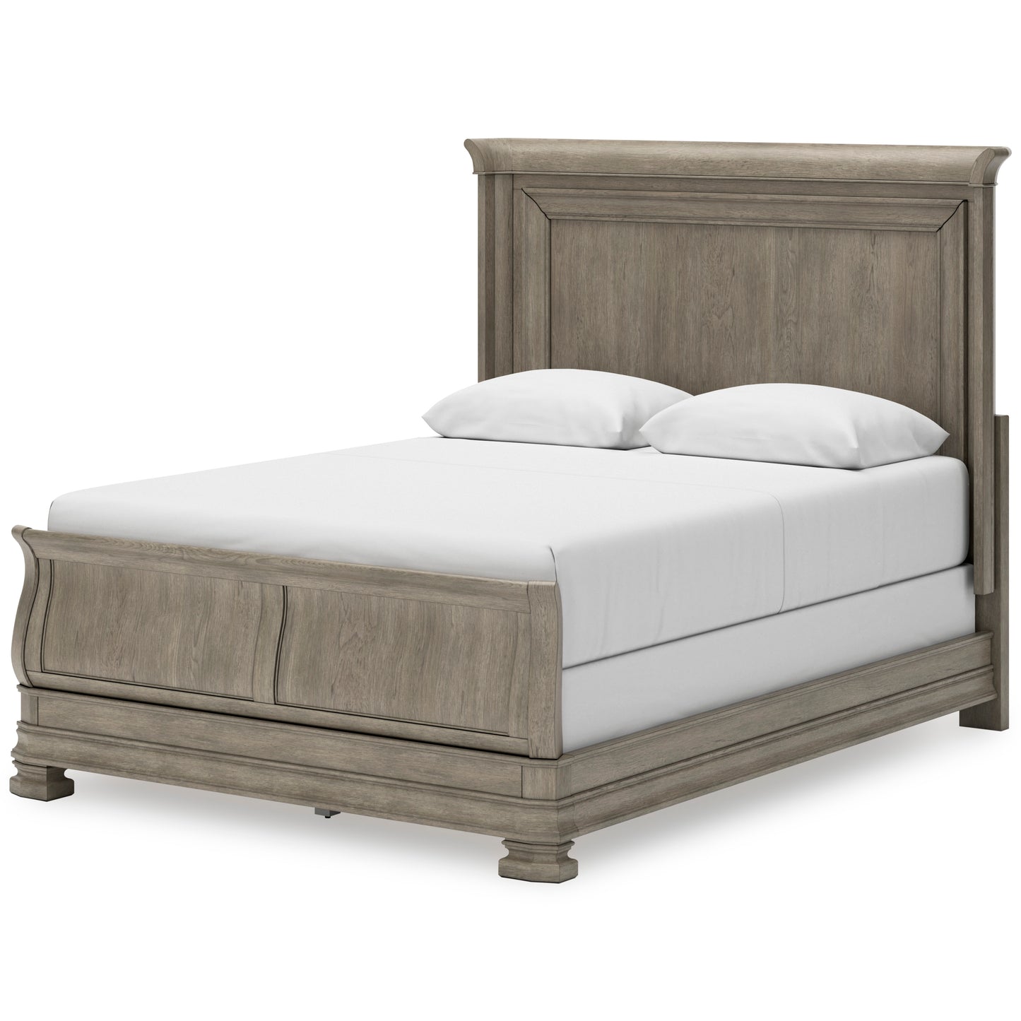 LEXORNE SLEIGH BED - GRAY